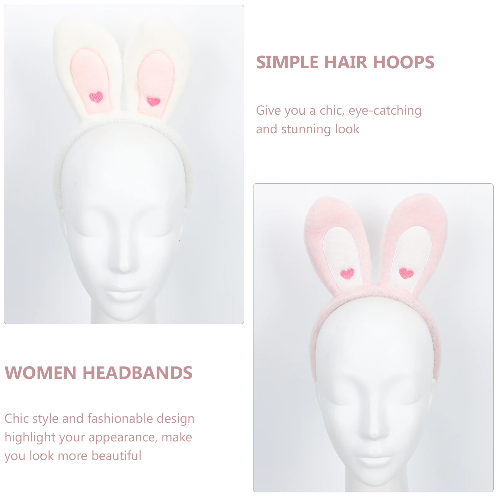 2Pcs Bunny Ear Headb Accessories Women Plastic ABS Rabbit Ears Fashionable Daily Outfits Smooth Surface Non Hurting Hair Scalp
2Pcs Bunny Ear Headb Accessories Women Plastic ABS Rabbit Ears Fashionable Daily Outfits Smooth Surface Non Hurting Hair Scalp