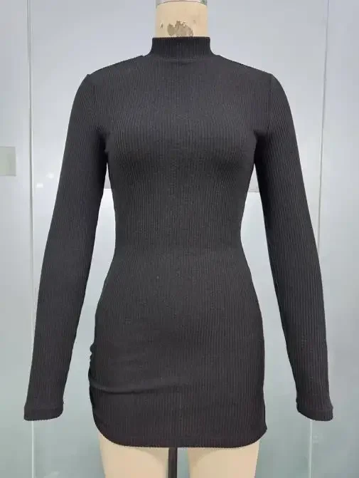 New Fashion Female Sexy Slim Long Sleeve Dress Temperament Commuting Daily Clothing Casual Knitted Wrap Dresses for Women
New Fashion Female Sexy Slim Long Sleeve Dress Temperament Commuting Daily Clothing Casual Knitted Wrap Dresses for Women