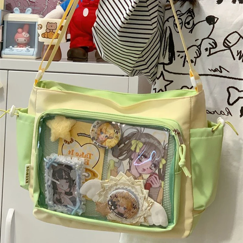 Richme Dopamine Patchwork Women Bags Fashion 2025 Students DIY Anime Badge Ita Bag Casual Nylon Crossbody Shoulder Bolso Mujer
Richme Dopamine Patchwork Women Bags Fashion 2025 Students DIY Anime Badge Ita Bag Casual Nylon Crossbody Shoulder Bolso Mujer