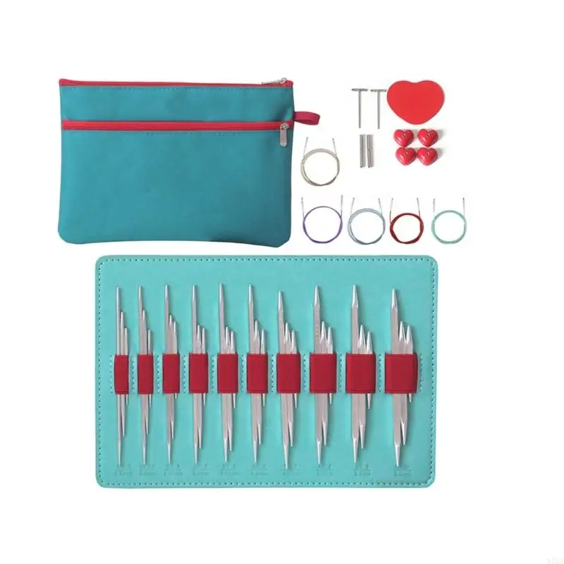 10 пар сменных круглых спиц с сумкой для хранения для вязания крючком 2,75-6,0 мм, алюминиевые спицы для свитера 87HA
10 пар сменных круглых спиц с сумкой для хранения для вязания крючком 2,75-6,0 мм, алюминиевые спицы для свитера 87HA
