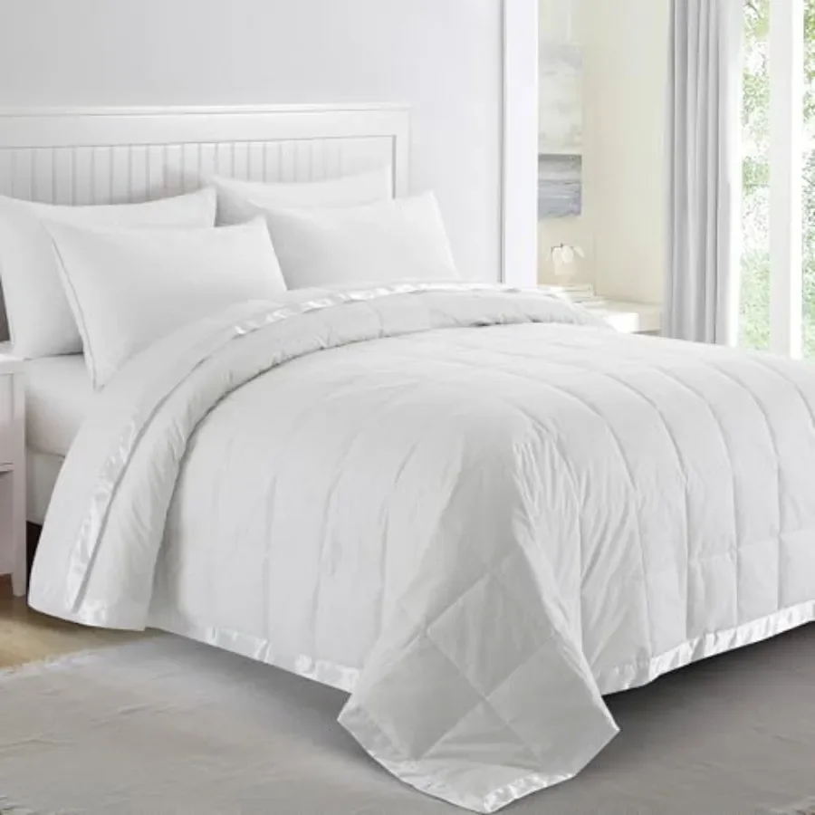 ® Blankets Size - Soft Lightweight Down Blanket for Bed, Cozy Warm Luxury Bed Blanket with Satin Trim, White 108"X90
® Blankets Size - Soft Lightweight Down Blanket for Bed, Cozy Warm Luxury Bed Blanket with Satin Trim, White 108"X90
