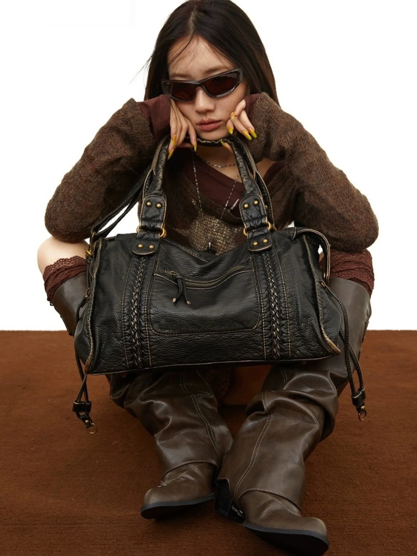 New Design Women Handbag Washed Leather Tote Bag Large Capacity Purses Vintage Shoulder Bag for Lady
New Design Women Handbag Washed Leather Tote Bag Large Capacity Purses Vintage Shoulder Bag for Lady