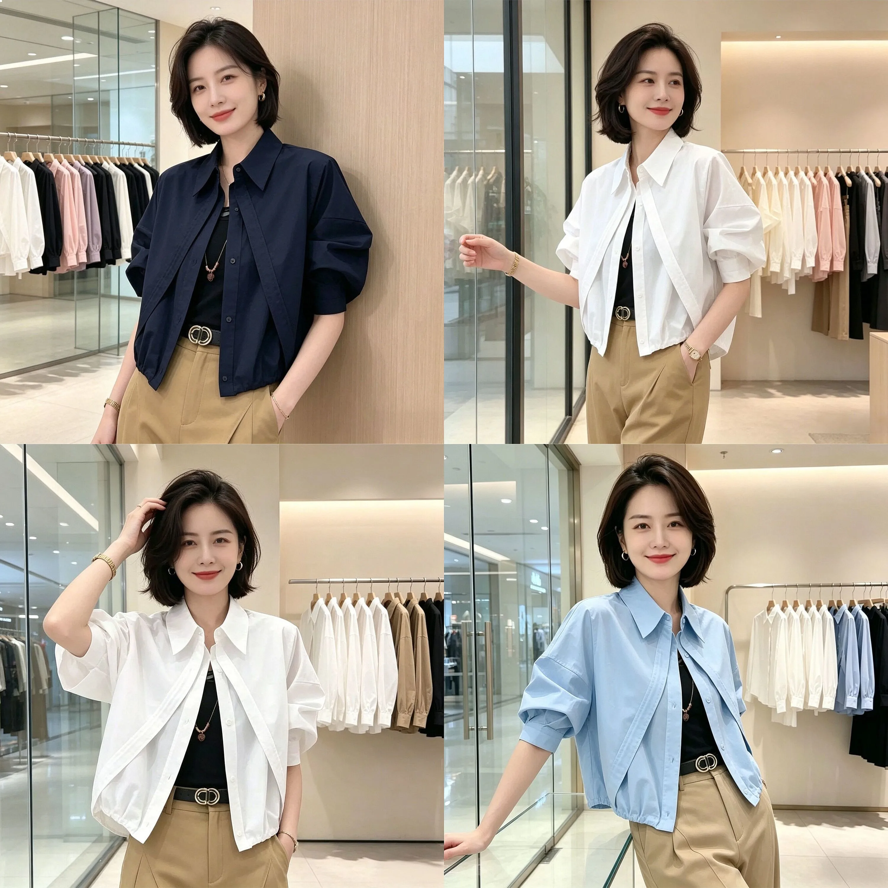 Fashionable French Design Shirt For Women In Spring And Summer New Loose Short Casual Versatile Shirt Top
Fashionable French Design Shirt For Women In Spring And Summer New Loose Short Casual Versatile Shirt Top