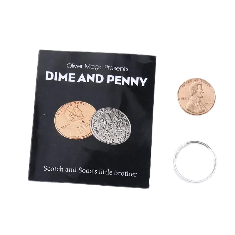 Dime and Penny by Oliver Magic Tricks Coins Vanish Appear Magia Magician Close Up Street Illusions Gimmicks Mentalism Props
Dime and Penny by Oliver Magic Tricks Coins Vanish Appear Magia Magician Close Up Street Illusions Gimmicks Mentalism Props