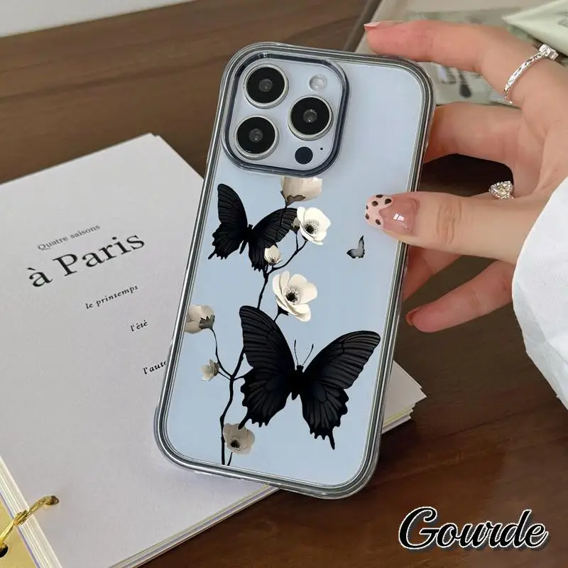 Gourde Artistic Butterfly Pattern 2-In-1 Acrylic Clear Phone Case for iPhone 13 12 14 15 Plus Iphone 16 Pro Max Shockproof Cover
Gourde Artistic Butterfly Pattern 2-In-1 Acrylic Clear Phone Case for iPhone 13 12 14 15 Plus Iphone 16 Pro Max Shockproof Cover