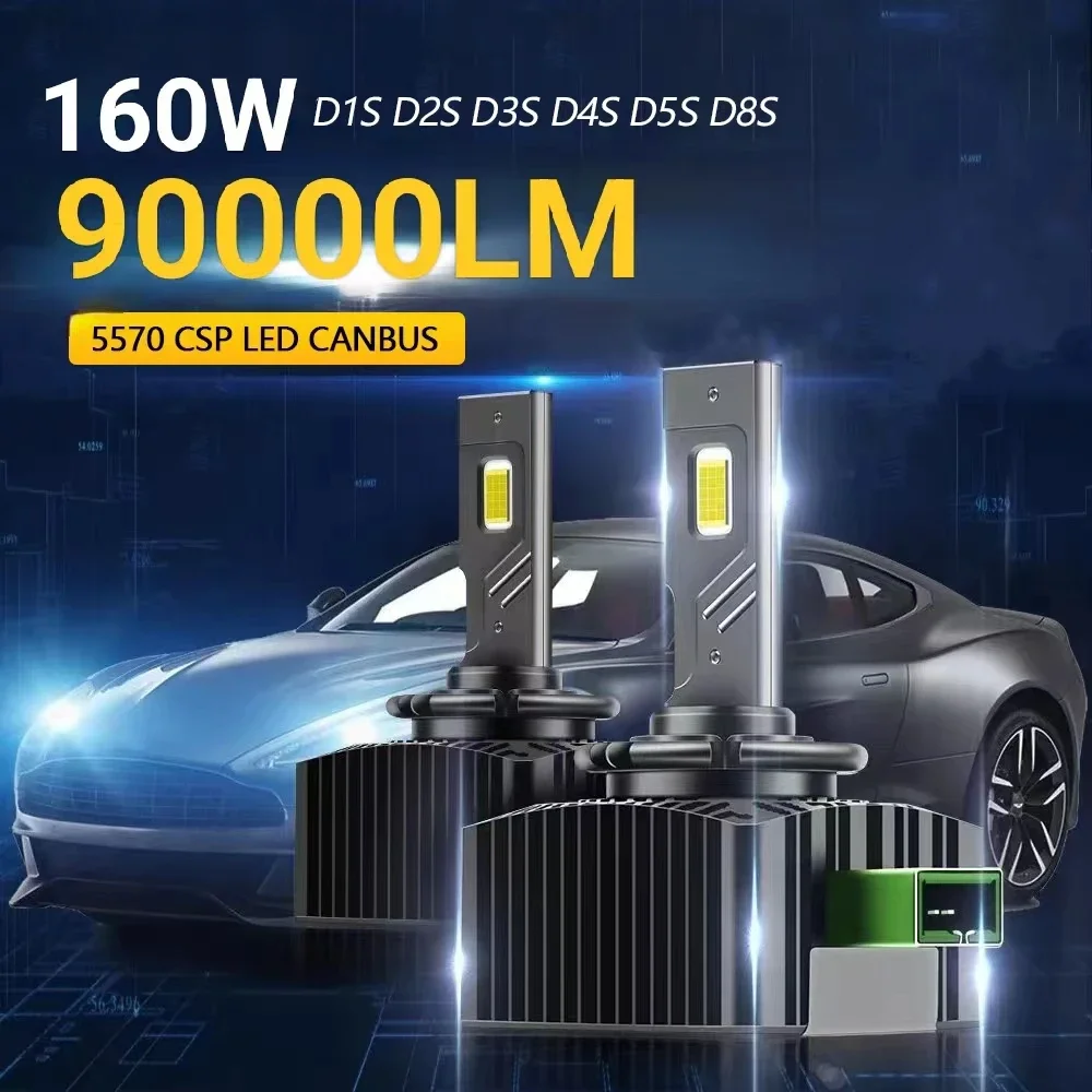 Super Bright 2PCS LED D1S D2S D4S D5S D8S Led 160W Headlights HID D1R D2R D3R D4R D5R D8R Bulb Canbus Car Light led headlight
Super Bright 2PCS LED D1S D2S D4S D5S D8S Led 160W Headlights HID D1R D2R D3R D4R D5R D8R Bulb Canbus Car Light led headlight