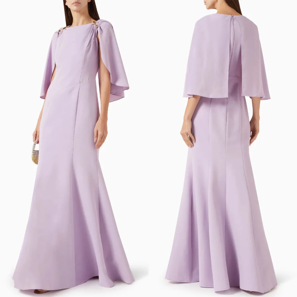 High Quality Customized Floor Length Half Sleeves A-line Purple Elegant Dress Women for Wedding Party فساتين السهرة Ballkleider
High Quality Customized Floor Length Half Sleeves A-line Purple Elegant Dress Women for Wedding Party فساتين السهرة Ballkleider