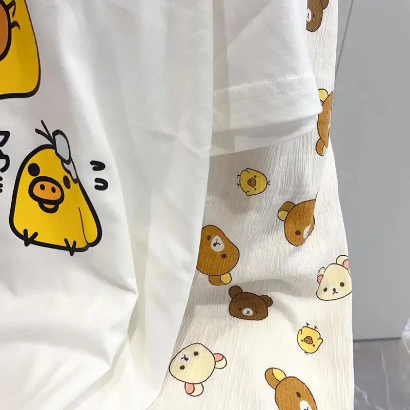 Kawaii Rilakkuma Pajama Women Spring Autumn Long Sleeved Pants Cartoon Cute Y2K Girl Home Clothing Pure Cotton Set Gift Toys
Kawaii Rilakkuma Pajama Women Spring Autumn Long Sleeved Pants Cartoon Cute Y2K Girl Home Clothing Pure Cotton Set Gift Toys