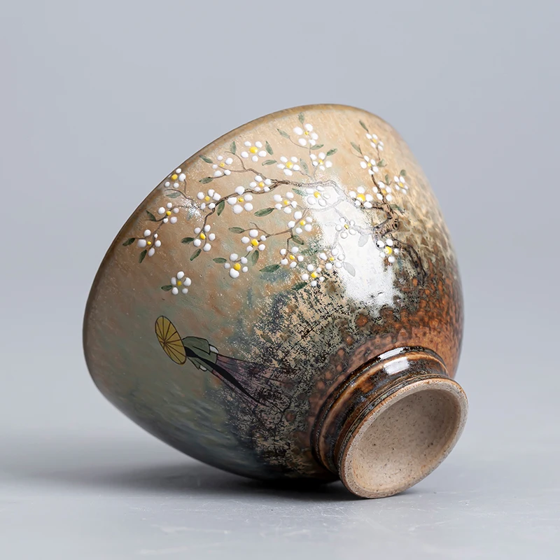 Handmade Jingdezhen Porcelain Hand Painted Ru Ware Cup Single Female Gracked Glaze Tea Ru-Porcelain Kung Fu Set
Handmade Jingdezhen Porcelain Hand Painted Ru Ware Cup Single Female Gracked Glaze Tea Ru-Porcelain Kung Fu Set