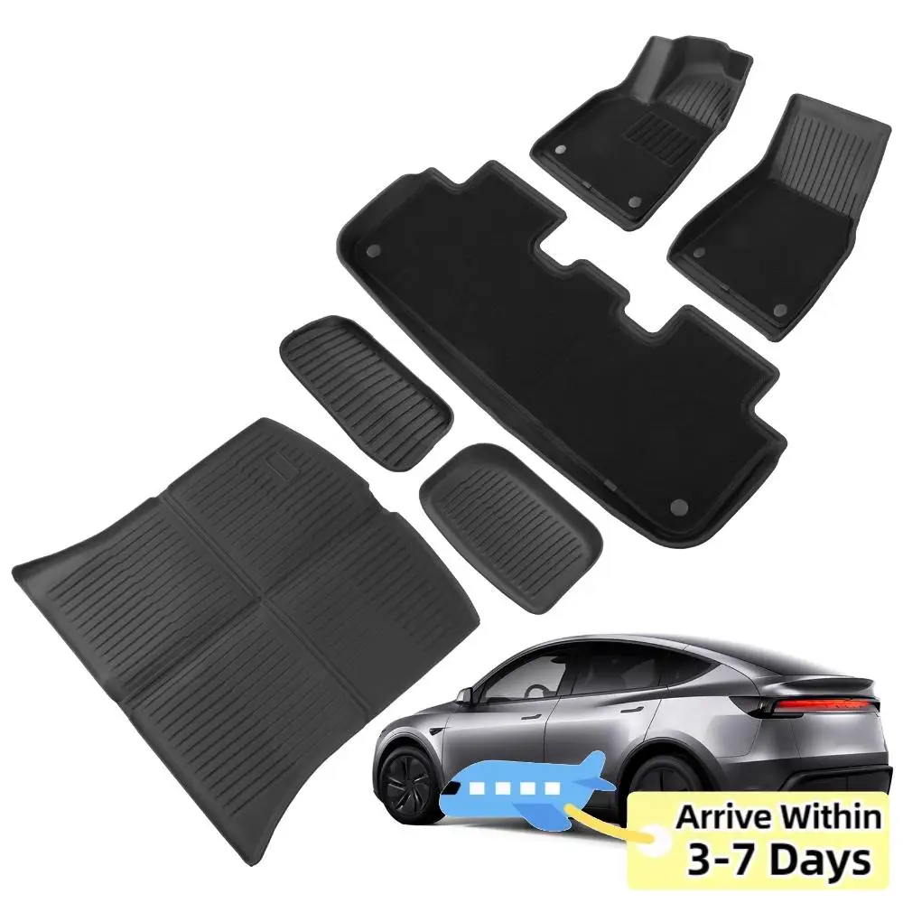 Car Floor Mats and Cargo Liners TPE Full Set for Tesla Model Y Juniper 2025-2026 Automotive Floor Mats for Tesla Accseeories
Car Floor Mats and Cargo Liners TPE Full Set for Tesla Model Y Juniper 2025-2026 Automotive Floor Mats for Tesla Accseeories