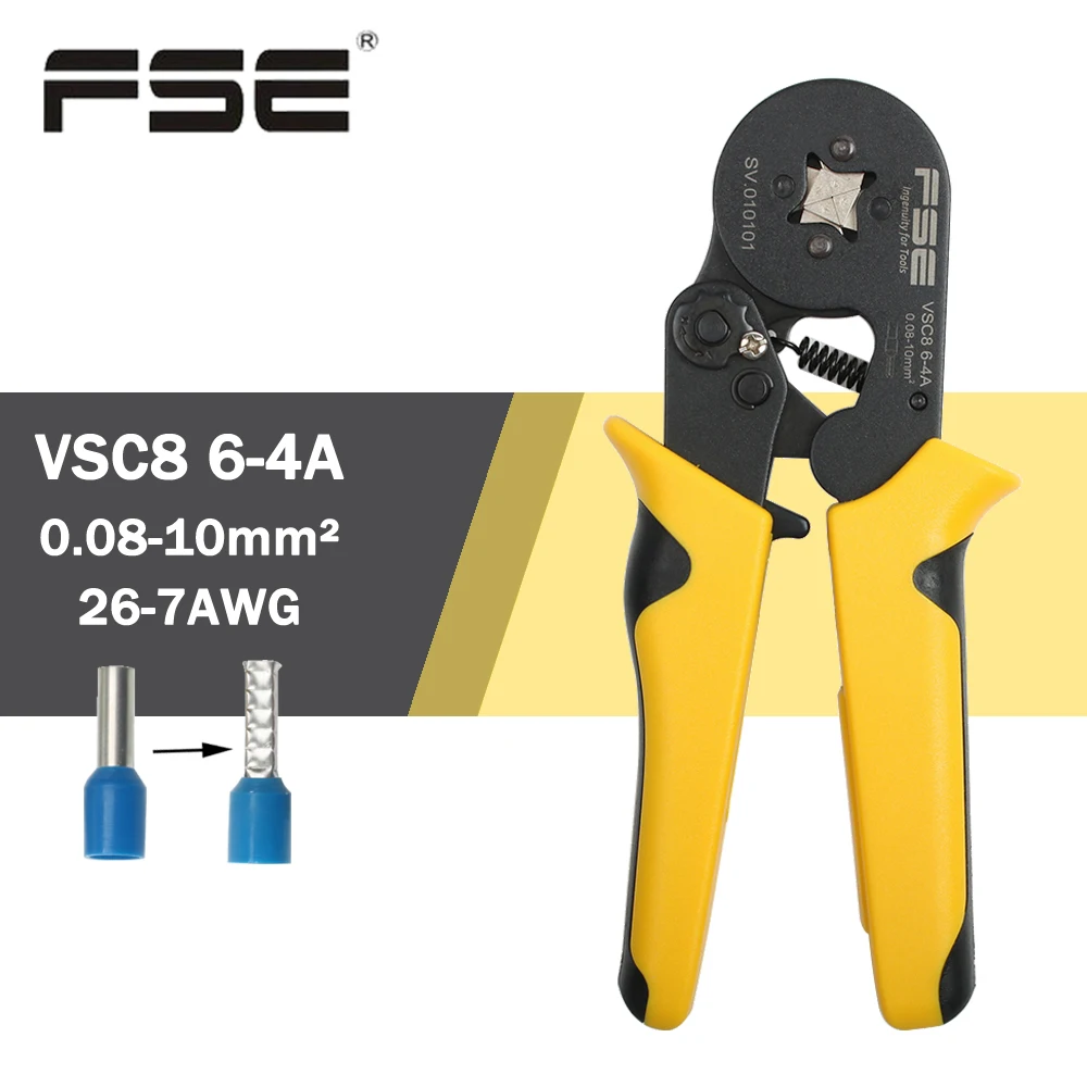 Crimping pliers high precision VSC8 6-4A for tube needle type terminal crimp self-adjusting tools
Crimping pliers high precision VSC8 6-4A for tube needle type terminal crimp self-adjusting tools