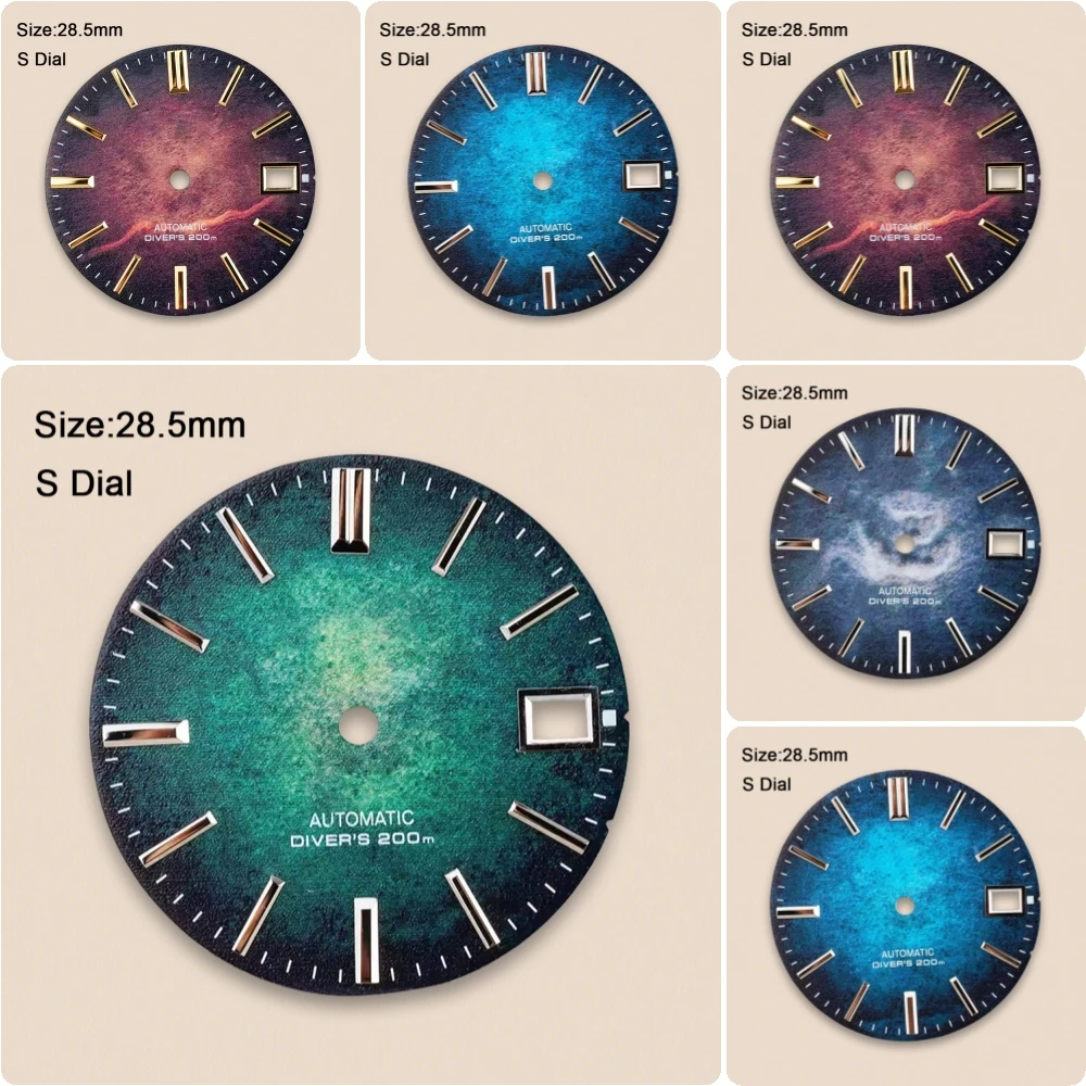 Nh35 Dial S Logo 28.5mm Gradient Dial No Luminous High Quality For NH35 NH36 Movements Watch Accessories Repair Tool
Nh35 Dial S Logo 28.5mm Gradient Dial No Luminous High Quality For NH35 NH36 Movements Watch Accessories Repair Tool