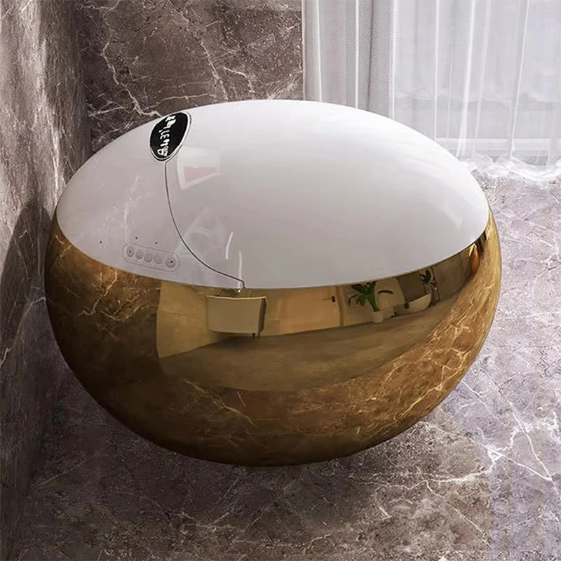Новый дизайн, электрический унитаз-моноблок без бачка, круглой формы, с интеллектуальным автоматическим сенсорным смывом, золотистого цвета
Новый дизайн, электрический унитаз-моноблок без бачка, круглой формы, с интеллектуальным автоматическим сенсорным смывом, золотистого цвета