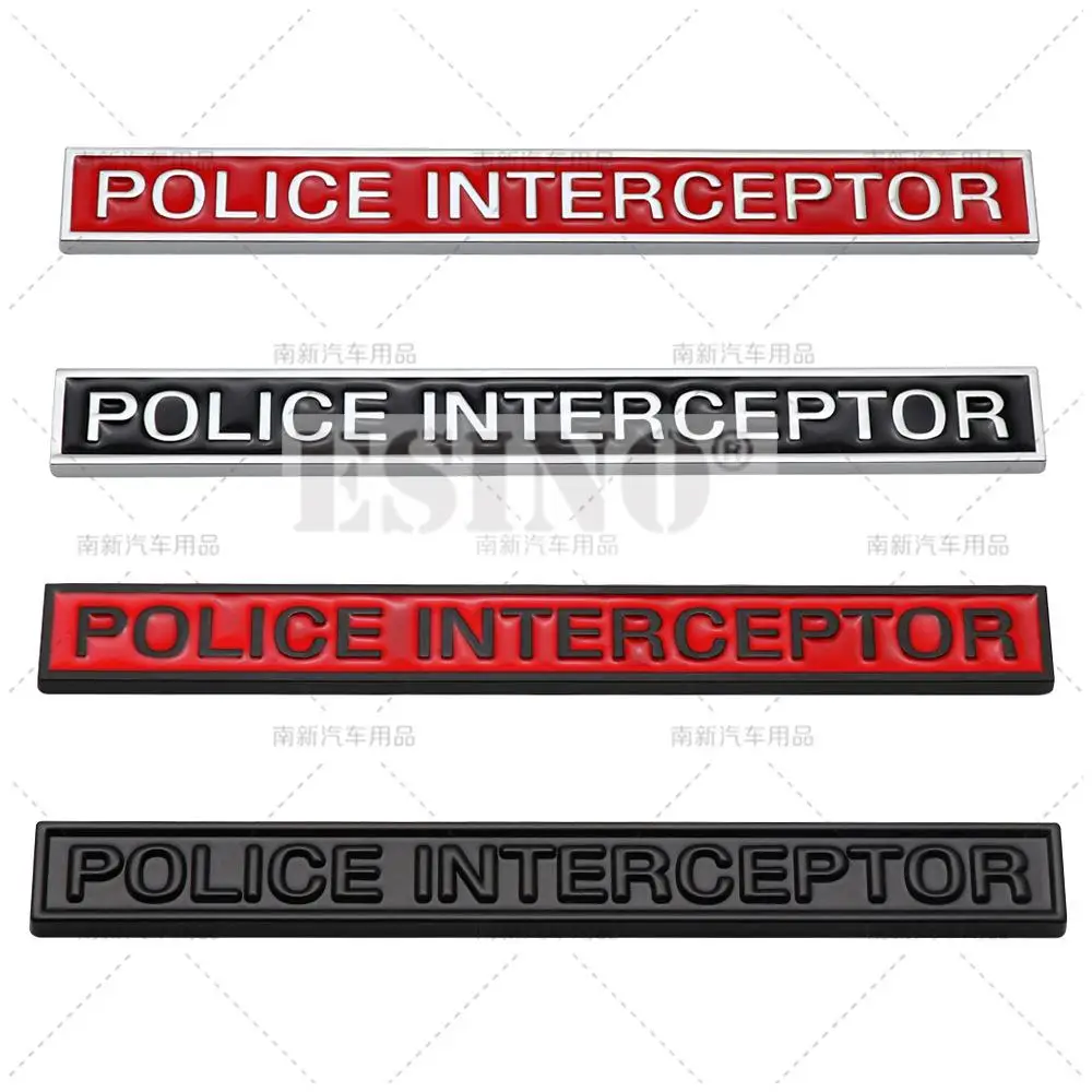 Car Styling 3D Police Interceptor Utility Metal Alloy Adhesive Emblem Rear Trunk Badge Fender Sticker Body Decal for Ford Dodge
Car Styling 3D Police Interceptor Utility Metal Alloy Adhesive Emblem Rear Trunk Badge Fender Sticker Body Decal for Ford Dodge