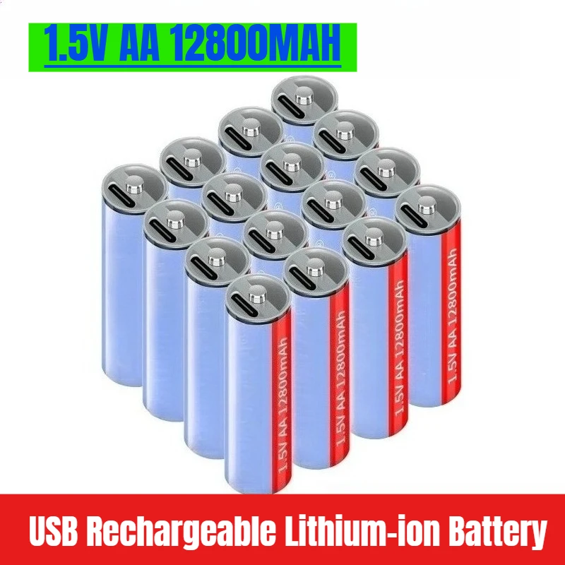 USB Rechargeable Lithium-ion Battery 1.5V AA 12800MAH Lithium-ion Battery
USB Rechargeable Lithium-ion Battery 1.5V AA 12800MAH Lithium-ion Battery