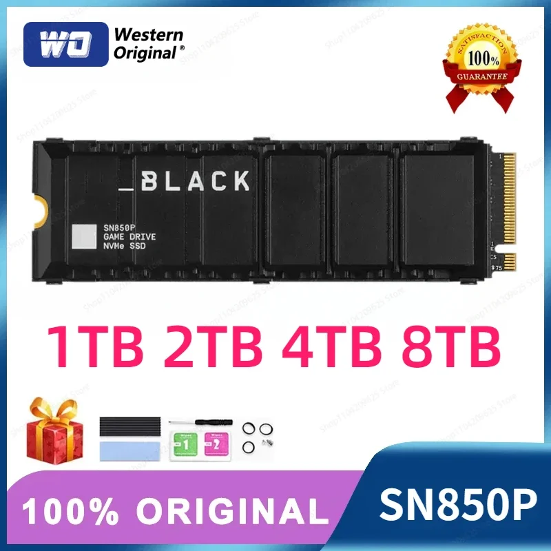 Western original BLACK SN850P RGB NVMe M2 SSD 500GB 1TB 2T Internal Gaming Solid State Drive with Heatsin Game Drive For PS5 PC
Western original BLACK SN850P RGB NVMe M2 SSD 500GB 1TB 2T Internal Gaming Solid State Drive with Heatsin Game Drive For PS5 PC