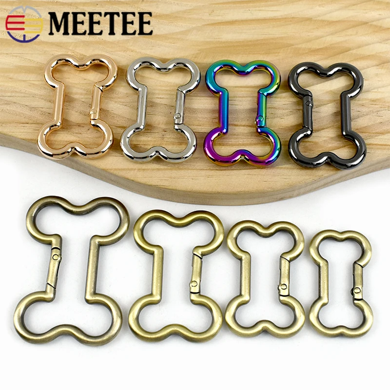 5Pcs Meetee 20-38mm Spring Ring Buckles Bone Shape Metal Buckle Keychain Hook Dog Collar Carabiner Clips Clasp DIY Bag Hardware
5Pcs Meetee 20-38mm Spring Ring Buckles Bone Shape Metal Buckle Keychain Hook Dog Collar Carabiner Clips Clasp DIY Bag Hardware