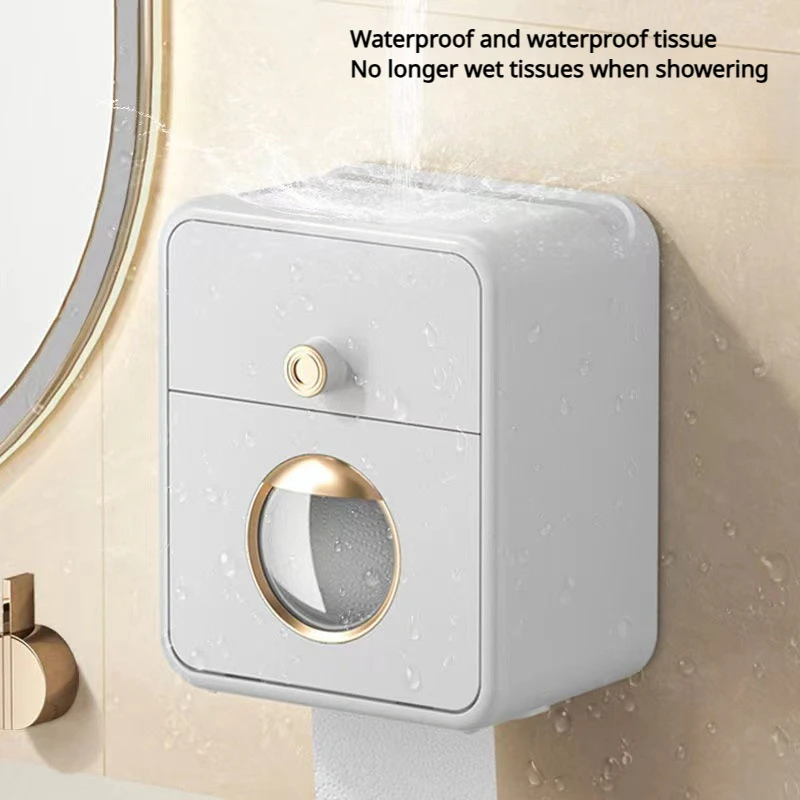 High Quality Toilet Paper Holder Waterproof Tissue Storage Box Wall Mount Toilet Roll Organizer Bathroom Accessories Sets
High Quality Toilet Paper Holder Waterproof Tissue Storage Box Wall Mount Toilet Roll Organizer Bathroom Accessories Sets