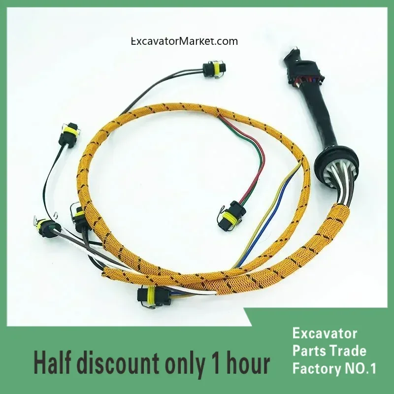 Excavator Accessories for 325C 325D 329D Engine Oil Nozzle Harness Fuel Injector Harness
Excavator Accessories for 325C 325D 329D Engine Oil Nozzle Harness Fuel Injector Harness