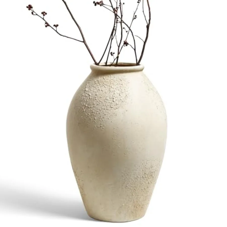 Ceramic Flower Vase, 13.2 Inch Large Rustic Farmhouse Vase, Tall Floor Vase for Home Decor, Living Room Table Mantel Centerpiec
Ceramic Flower Vase, 13.2 Inch Large Rustic Farmhouse Vase, Tall Floor Vase for Home Decor, Living Room Table Mantel Centerpiec