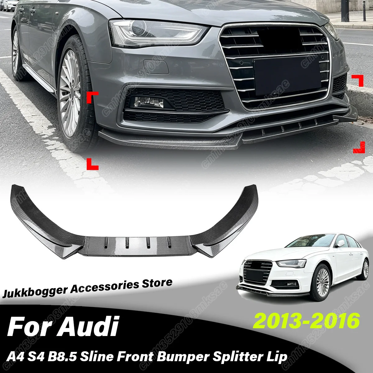 For Audi A4 S4 B8 B8.5 S-line 2013 2014 2015 2016 Automobile Front Bumper Spoiler Lip Splitter Decoration Accessories Body Kit
For Audi A4 S4 B8 B8.5 S-line 2013 2014 2015 2016 Automobile Front Bumper Spoiler Lip Splitter Decoration Accessories Body Kit