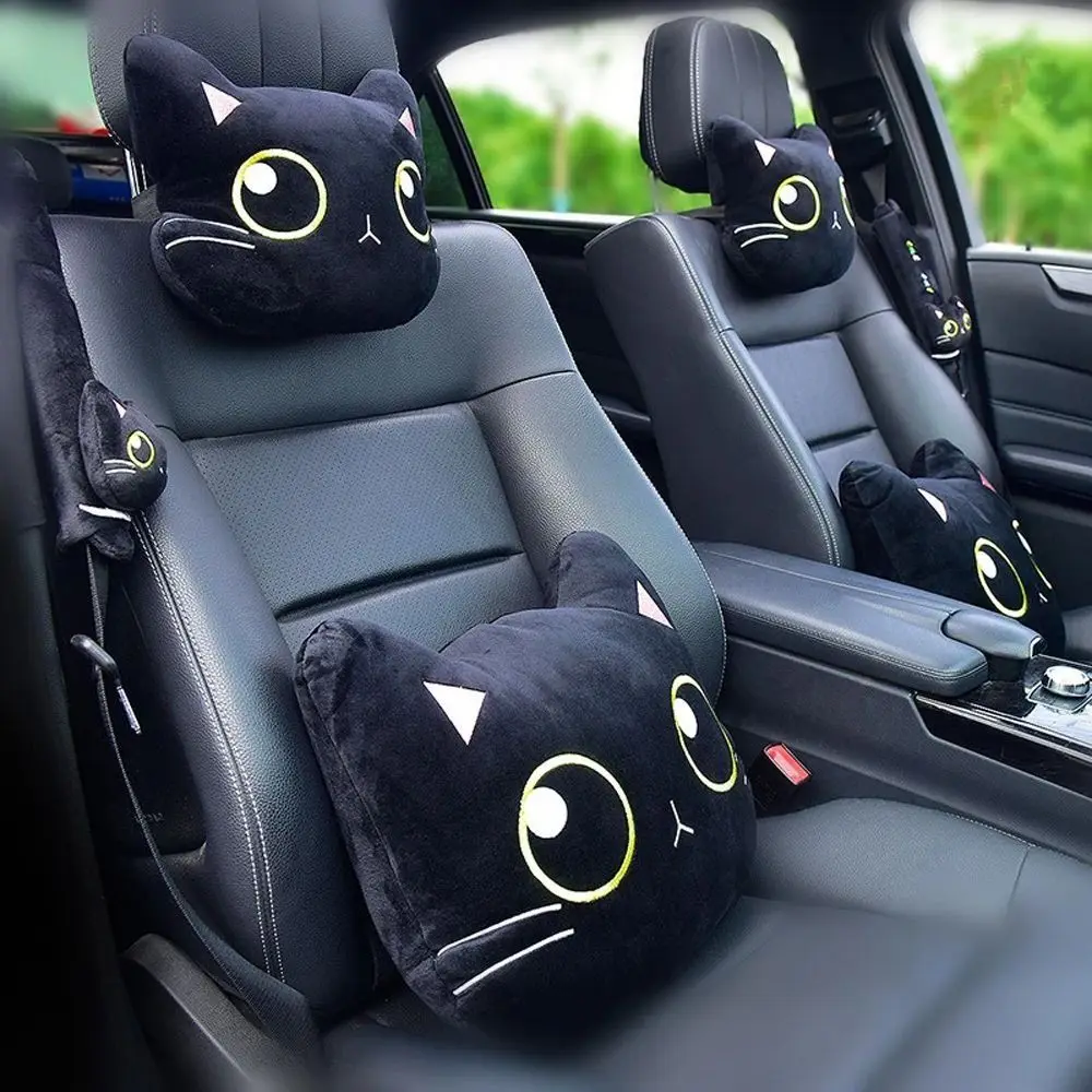 Interior Accessories Cushion Seat Support Black Cat Cartoon Cat Headrest Seatbelt Shoulder Covers Car Neck Pillow Car Headrest
Interior Accessories Cushion Seat Support Black Cat Cartoon Cat Headrest Seatbelt Shoulder Covers Car Neck Pillow Car Headrest