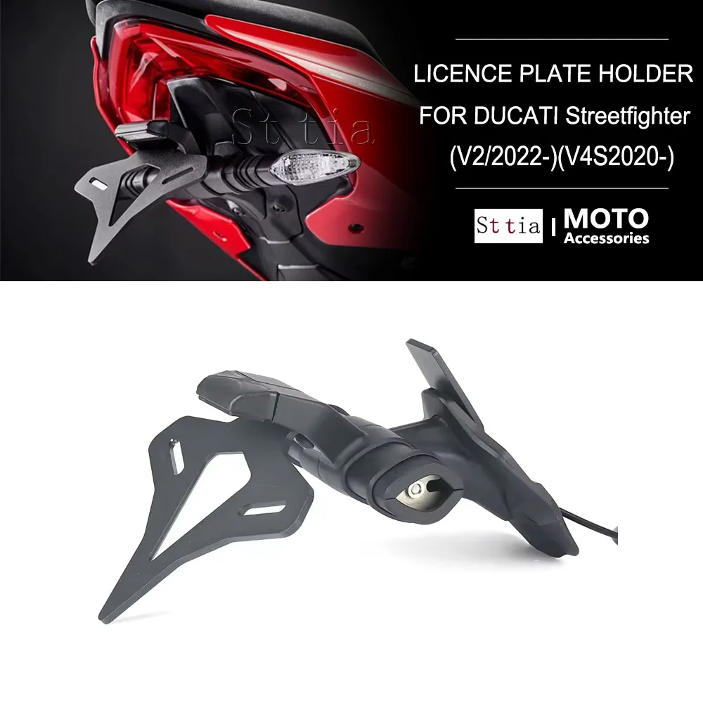 Motorcycle Rear Short Tail Stock License Plate Holder Tailstock Frame Bracket For Ducati Streetfighter V2 2022- & V4 S V4S 2020-
Motorcycle Rear Short Tail Stock License Plate Holder Tailstock Frame Bracket For Ducati Streetfighter V2 2022- & V4 S V4S 2020-