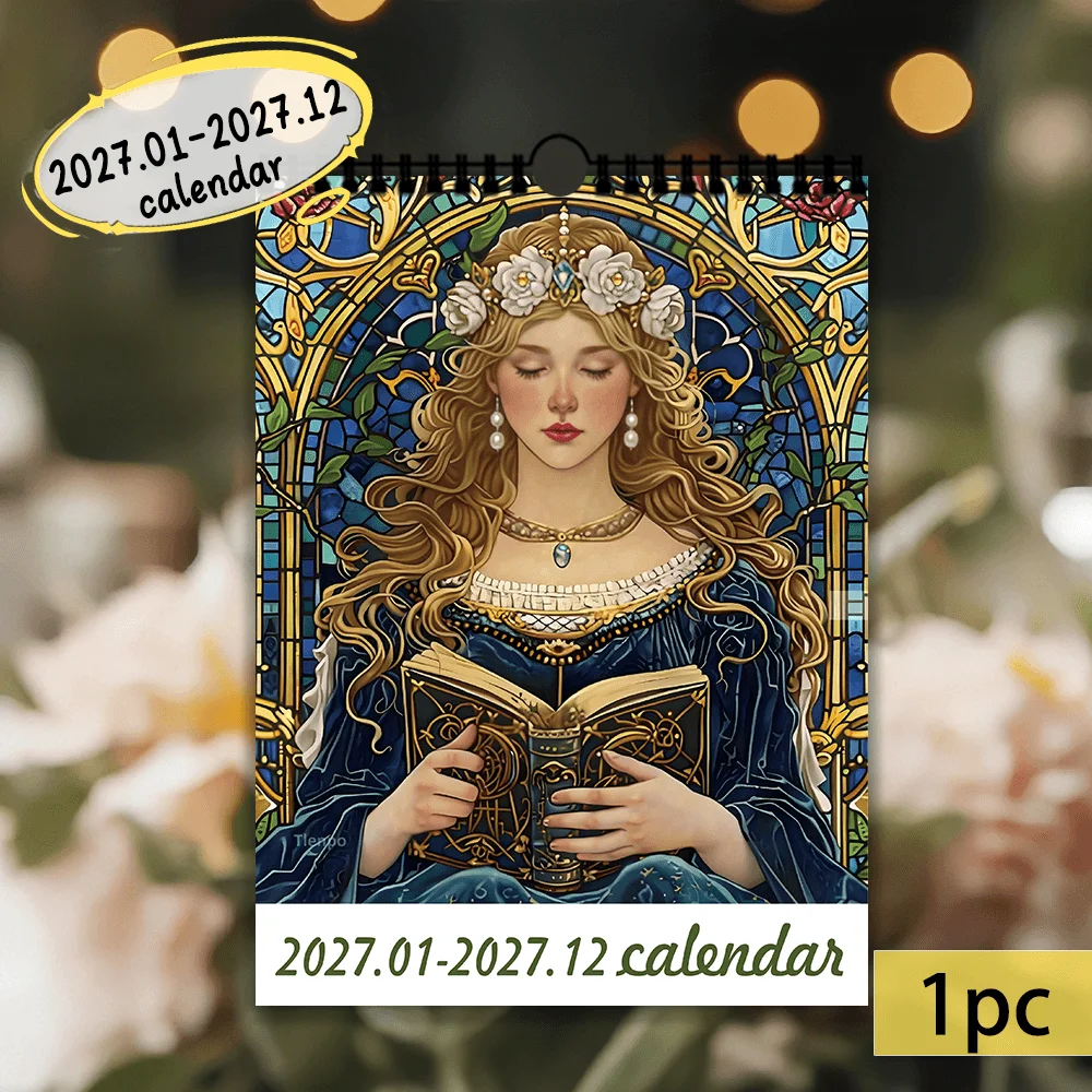 1pc 2027 Wall Calendar, Retro Mucha-Style Theme, 12 Months Monthly Planner, Perfect Gift for Birthdays, Christmas, New Year
1pc 2027 Wall Calendar, Retro Mucha-Style Theme, 12 Months Monthly Planner, Perfect Gift for Birthdays, Christmas, New Year