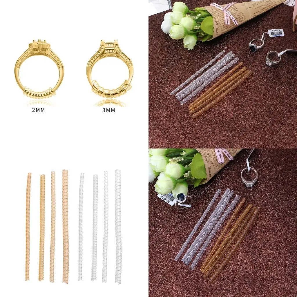 8PCS Ring Adjuster Fit Wide Rings Ring Tightener 4 Different Sizes Guard Clip
8PCS Ring Adjuster Fit Wide Rings Ring Tightener 4 Different Sizes Guard Clip