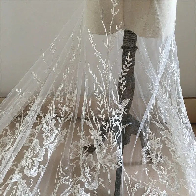 Glamorous Floral Embroidered Lace with Sequin Branches for Bridal Gowns Wedding Dresses Couture Fashion DIY Lace Fabric
Glamorous Floral Embroidered Lace with Sequin Branches for Bridal Gowns Wedding Dresses Couture Fashion DIY Lace Fabric