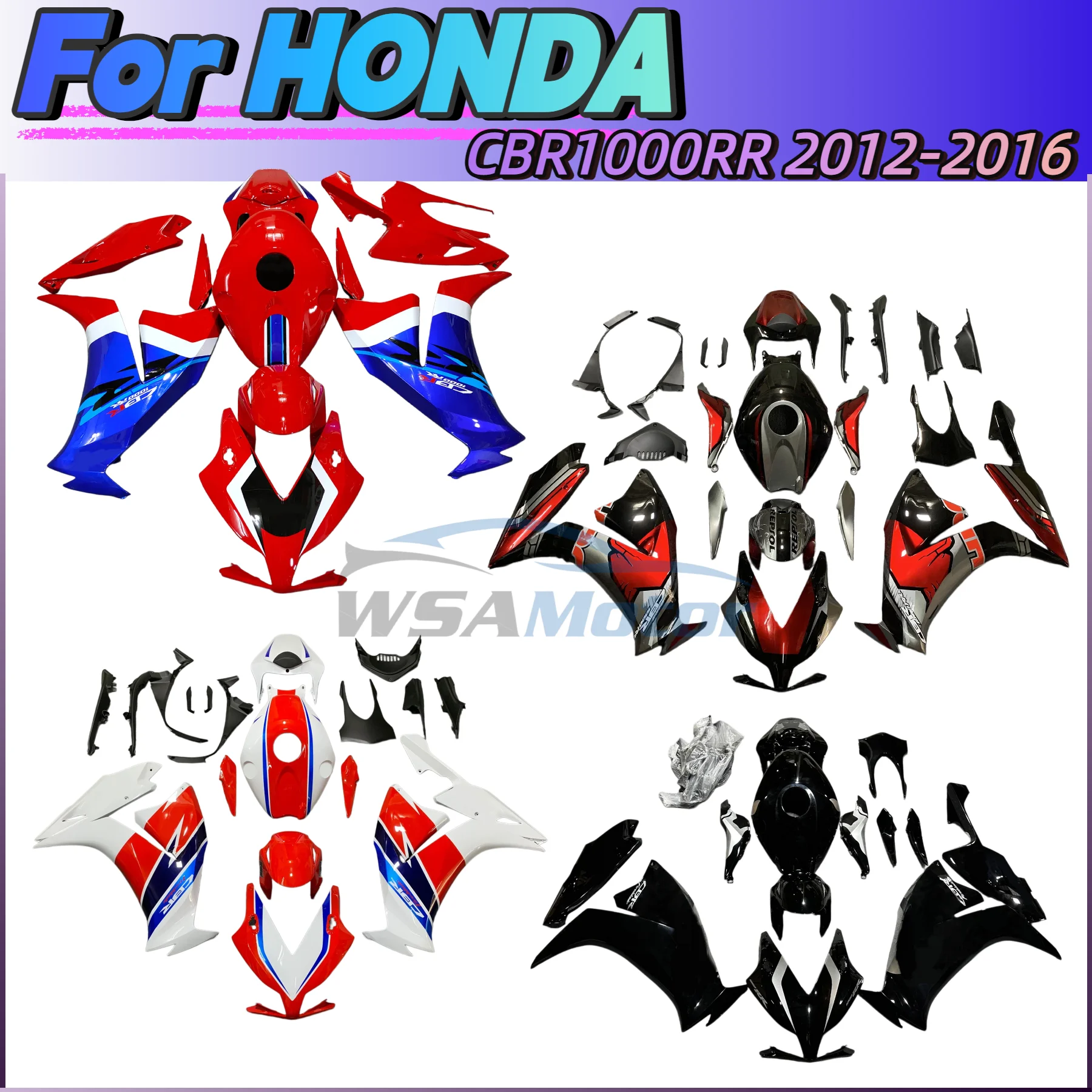 NEW ABS Motorcycle Whole Fairings Kit Fit For HONDA CBR1000RR CBR1000 RR 2012 2013 2014 2015 2016 Bodywork Full Fairing kits
NEW ABS Motorcycle Whole Fairings Kit Fit For HONDA CBR1000RR CBR1000 RR 2012 2013 2014 2015 2016 Bodywork Full Fairing kits