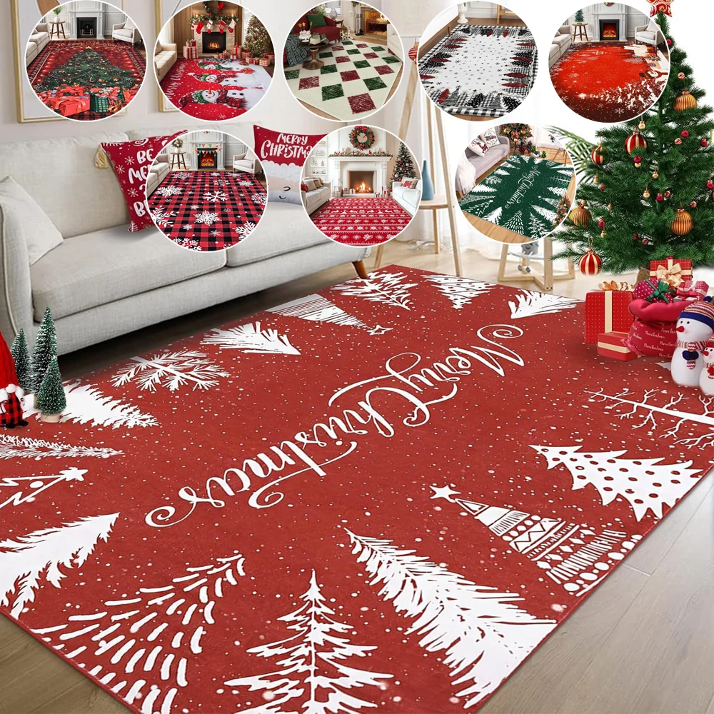 Natal Carpets for Living Room Bedside Bedroom Snowaflake Floor Mat Thickened Non-Slip Children's Play Carpet Christmas Gifts 카페트
Natal Carpets for Living Room Bedside Bedroom Snowaflake Floor Mat Thickened Non-Slip Children's Play Carpet Christmas Gifts 카페트