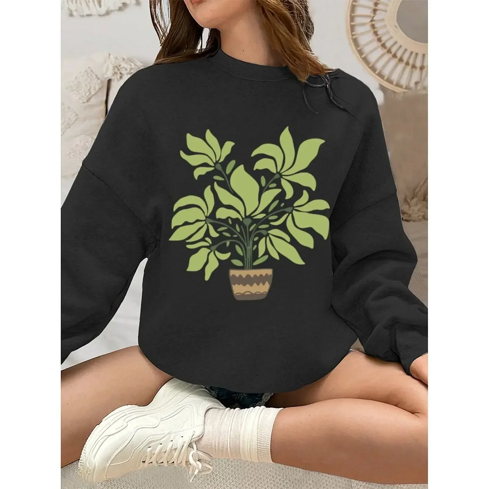 Women's Sweatshirts O-Neck Loose Casual Sports Pullovers Comfortable Velvet Long Sleeve Sweater Winter Woman Clothes 2025
Women's Sweatshirts O-Neck Loose Casual Sports Pullovers Comfortable Velvet Long Sleeve Sweater Winter Woman Clothes 2025