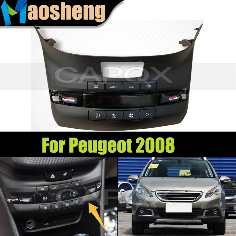 Автоматическая панель управления автомобильным кондиционером для Peugeot 2008, ручка переключателя температурного обогревателя 98162274ZD 
Автоматическая панель управления автомобильным кондиционером для Peugeot 2008, ручка переключателя температурного обогревателя 98162274ZD