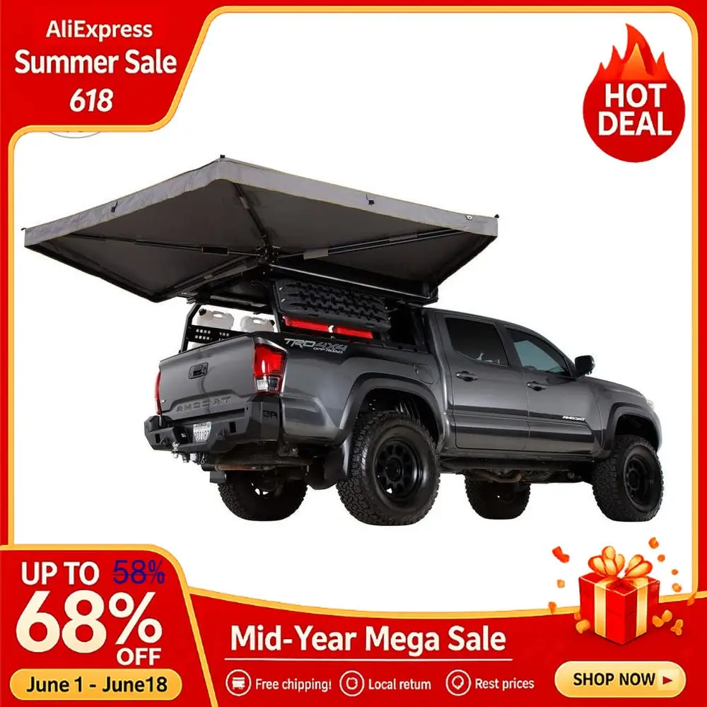 Nomadic 270 LTE Awning Passenger Side 65 Sq Ft of Coverage Dark Gray Fabric with Travel Cover Included Twist Awnings, Custom
Nomadic 270 LTE Awning Passenger Side 65 Sq Ft of Coverage Dark Gray Fabric with Travel Cover Included Twist Awnings, Custom