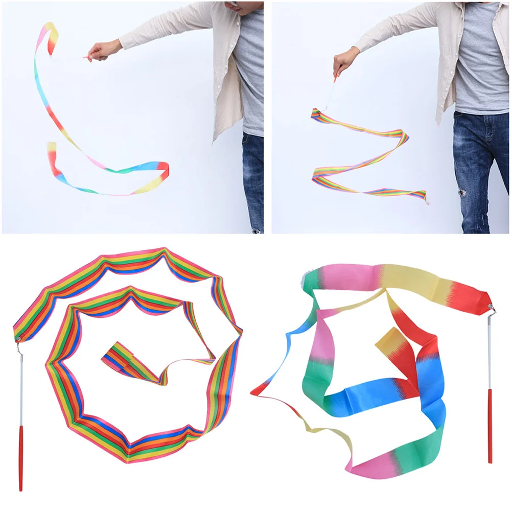 6M Gymnastics Ribbon For Dance Streamers Rhythmic Art Exercise Colorful Riband Twirling Rod Training Equipment Party Gift
6M Gymnastics Ribbon For Dance Streamers Rhythmic Art Exercise Colorful Riband Twirling Rod Training Equipment Party Gift