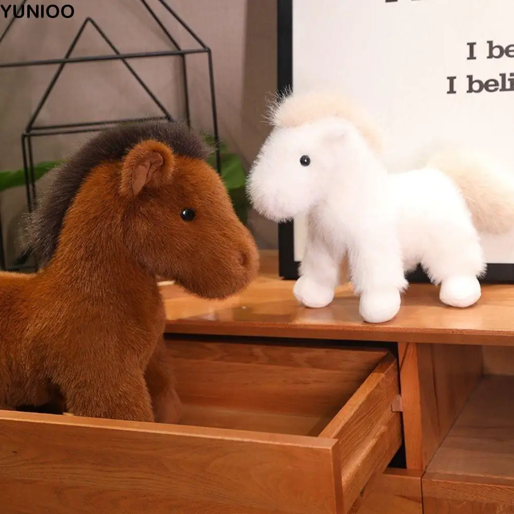 Simulation Standing Foal Plush Doll Stuffed Tail with Mane Horse Plush Toys Cute Fluffy Tail Cartoon Horse Stuffed Toy 
Simulation Standing Foal Plush Doll Stuffed Tail with Mane Horse Plush Toys Cute Fluffy Tail Cartoon Horse Stuffed Toy