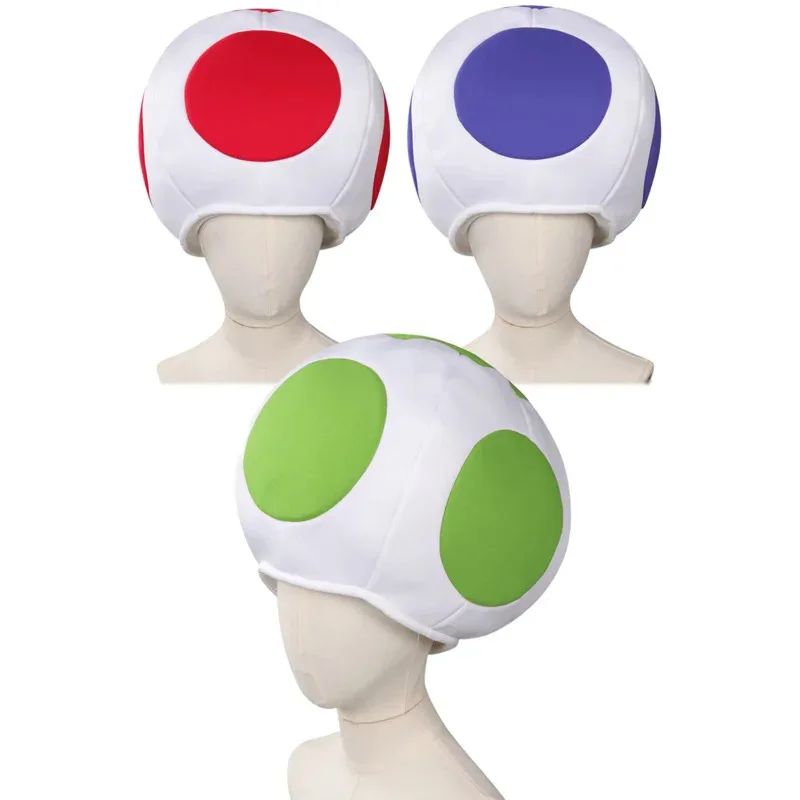 Toad cosplay kids hat Red Green Blue Dot mushroom cap headwear game Bros kinopʹ Fantasia boys girl costume accessories
Toad cosplay kids hat Red Green Blue Dot mushroom cap headwear game Bros kinopʹ Fantasia boys girl costume accessories