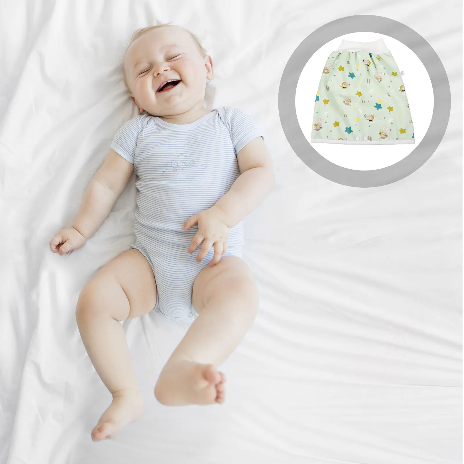 Baby Diaper Skirt Infant Training Pants Cloth Green Child Waterproof Pure Cotton High Waist Breathable Absorbent Concealed
Baby Diaper Skirt Infant Training Pants Cloth Green Child Waterproof Pure Cotton High Waist Breathable Absorbent Concealed