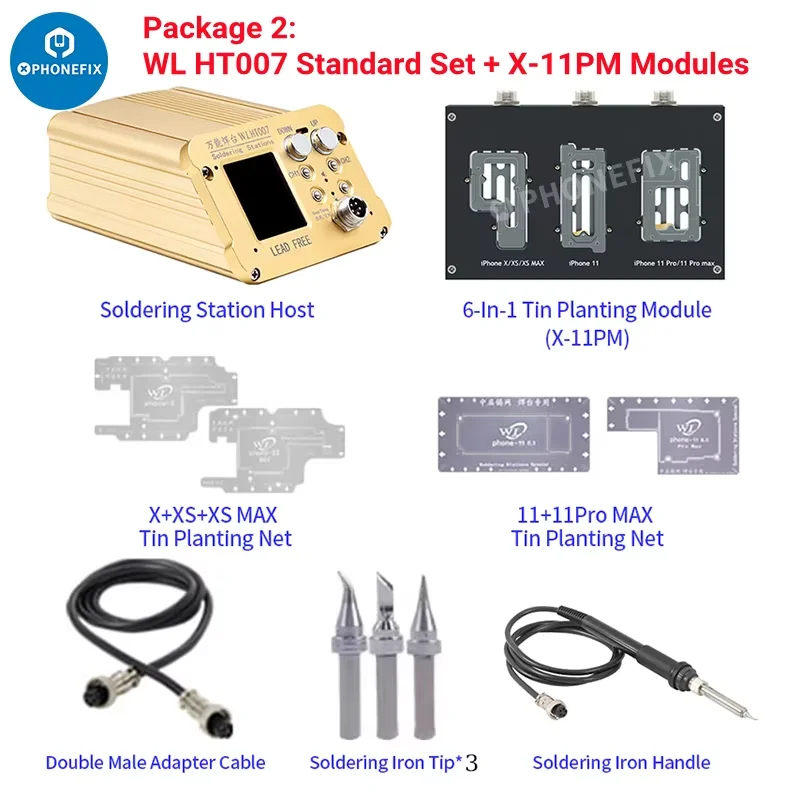 HT007 Motherboard Layered Soldering Station For iPhone X-16 Pro Max for Mainboard Pre-Heating Platform Middle Frame Separater
HT007 Motherboard Layered Soldering Station For iPhone X-16 Pro Max for Mainboard Pre-Heating Platform Middle Frame Separater