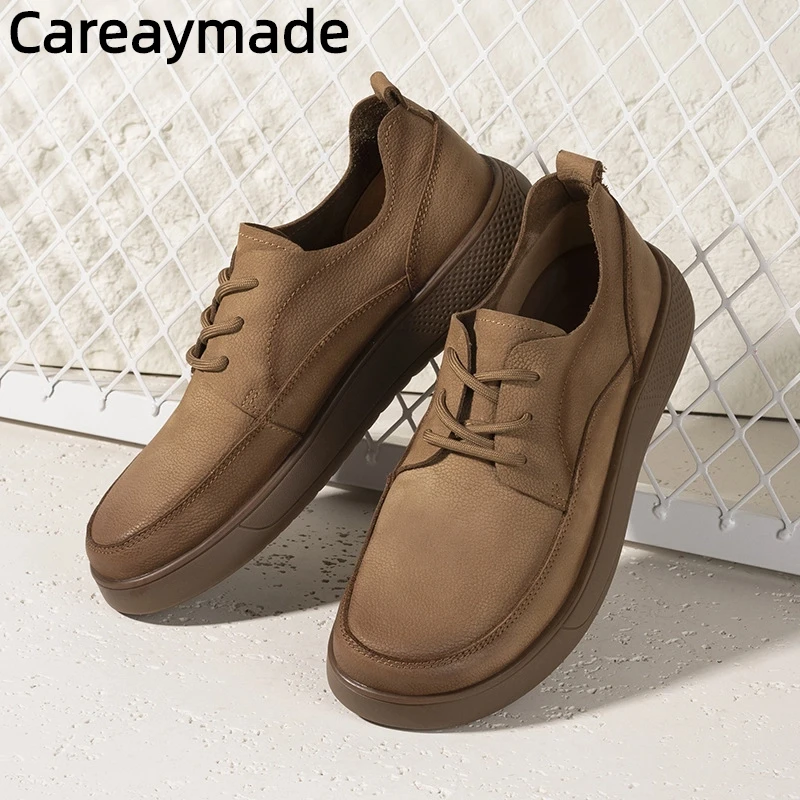 Careaymade-женская обувь большого размера из натуральной кожи, мужская кожаная деловая повседневная обувь на мягкой подошве, мужская дышащая рабочая обувь
Careaymade-женская обувь большого размера из натуральной кожи, мужская кожаная деловая повседневная обувь на мягкой подошве, мужская дышащая рабочая обувь
