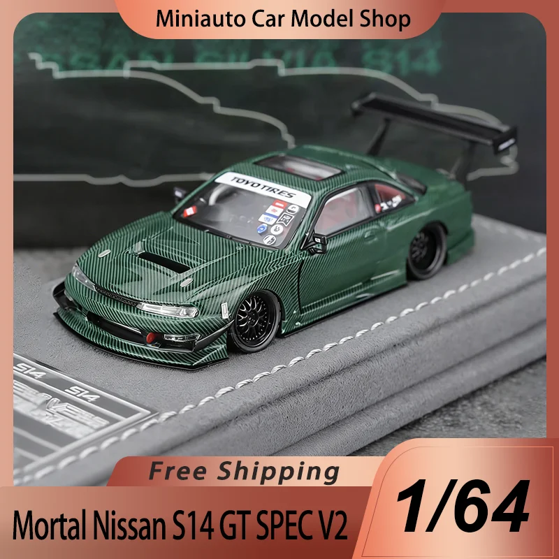 New In Stock Mortal 1:64 Nissan S14 Gt Spec V2 Green Carbon Alloy Miniature Diecast Model Bbs Tire Limited Edition Car Toy Gift
New In Stock Mortal 1:64 Nissan S14 Gt Spec V2 Green Carbon Alloy Miniature Diecast Model Bbs Tire Limited Edition Car Toy Gift