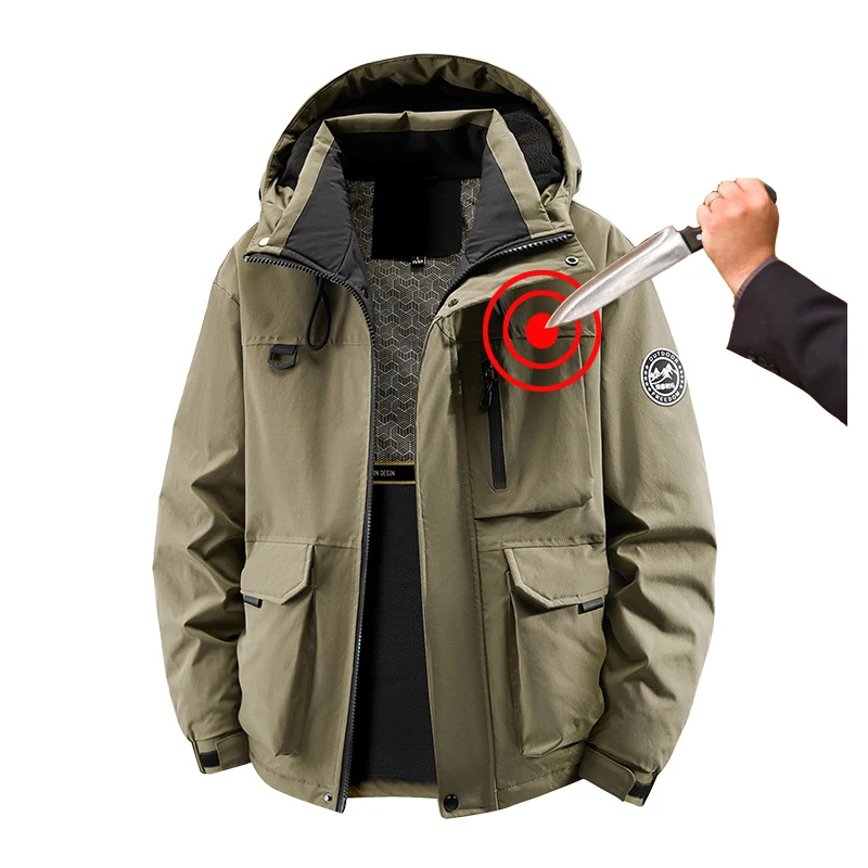 Защитная одежда с защитой от порезов, устойчивая к порезам мужская куртка с ножом, тактическая водонепроницаемая куртка с защитой от порезов, самооборона 6XL
Защитная одежда с защитой от порезов, устойчивая к порезам мужская куртка с ножом, тактическая водонепроницаемая куртка с защитой от порезов, самооборона 6XL