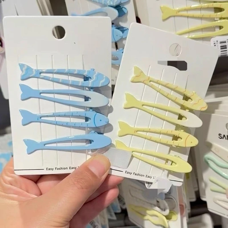 Adorable Yellow Blue Fish Shaped Hair Clips Sweet Cute Tiny Bangs Barrettes for Women Girls Playful Hairpin Decor Accessories
Adorable Yellow Blue Fish Shaped Hair Clips Sweet Cute Tiny Bangs Barrettes for Women Girls Playful Hairpin Decor Accessories