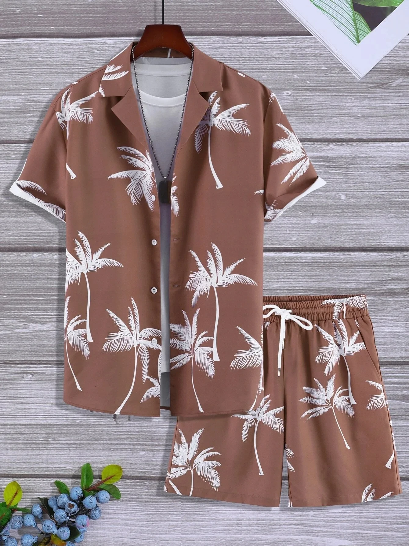 Coconut Tree Print Hawaiian Shirt Shorts Man Sets Short Sleeve Tops +Shorts Outfit Summer Beach Style Men's Tees Casual Clothing
Coconut Tree Print Hawaiian Shirt Shorts Man Sets Short Sleeve Tops +Shorts Outfit Summer Beach Style Men's Tees Casual Clothing