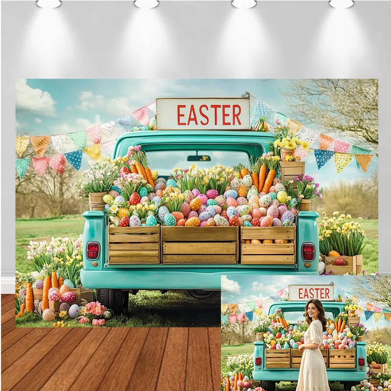 LS Easter Photography Backdrop Easter Egg Pickup Truck Decor Birthday Cake Smash Kids Adult Portrait Photo Background Studio
LS Easter Photography Backdrop Easter Egg Pickup Truck Decor Birthday Cake Smash Kids Adult Portrait Photo Background Studio