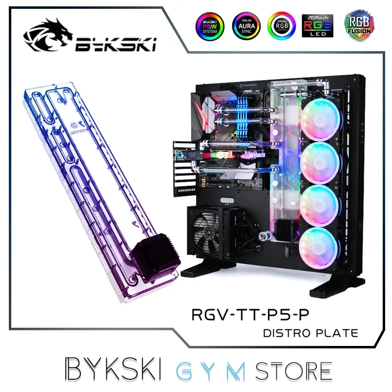 Distro Plate Bykski для корпуса TT P5, радиатор 480 для сборки одиночного графического процессора ПК с водяным охлаждением 12 В/5 В RGB SYNC, RGV-TT-P5-P
Distro Plate Bykski для корпуса TT P5, радиатор 480 для сборки одиночного графического процессора ПК с водяным охлаждением 12 В/5 В RGB SYNC, RGV-TT-P5-P