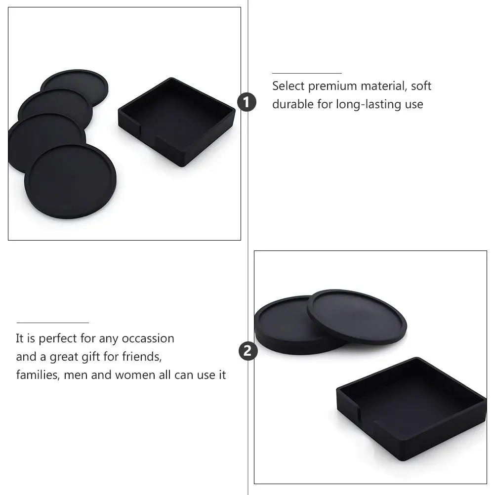 5Pcs Silicone Coaster For Home Kitchen Thickened Kitchen Coaster Round Table Mats Protective Table Mat Home Gift
5Pcs Silicone Coaster For Home Kitchen Thickened Kitchen Coaster Round Table Mats Protective Table Mat Home Gift