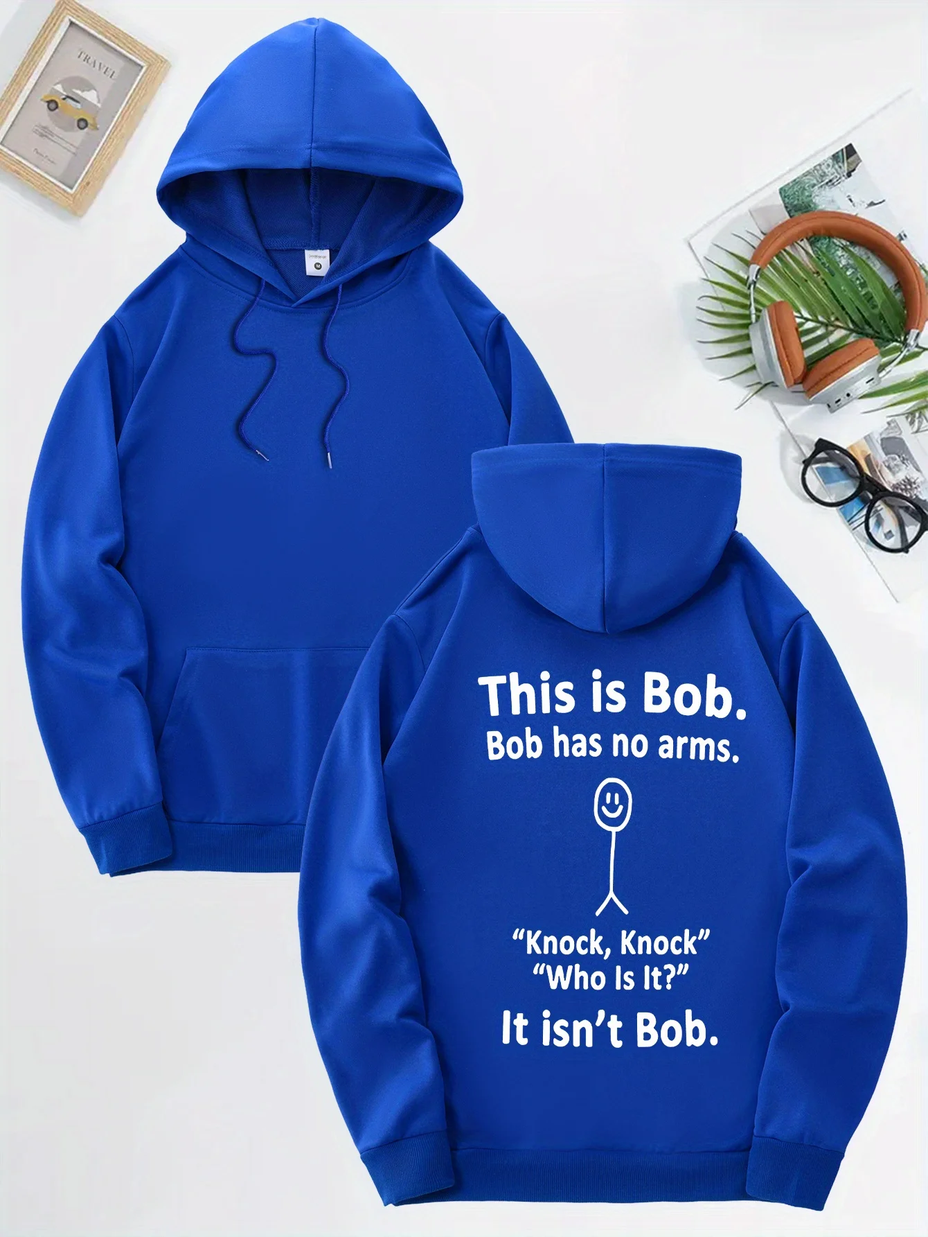 Men's Hoodie Casual Comfort This Is Bob" Humorous Print - Casual & Stylish Black Pullover with Drawstring, Lightweight
Men's Hoodie Casual Comfort This Is Bob" Humorous Print - Casual & Stylish Black Pullover with Drawstring, Lightweight