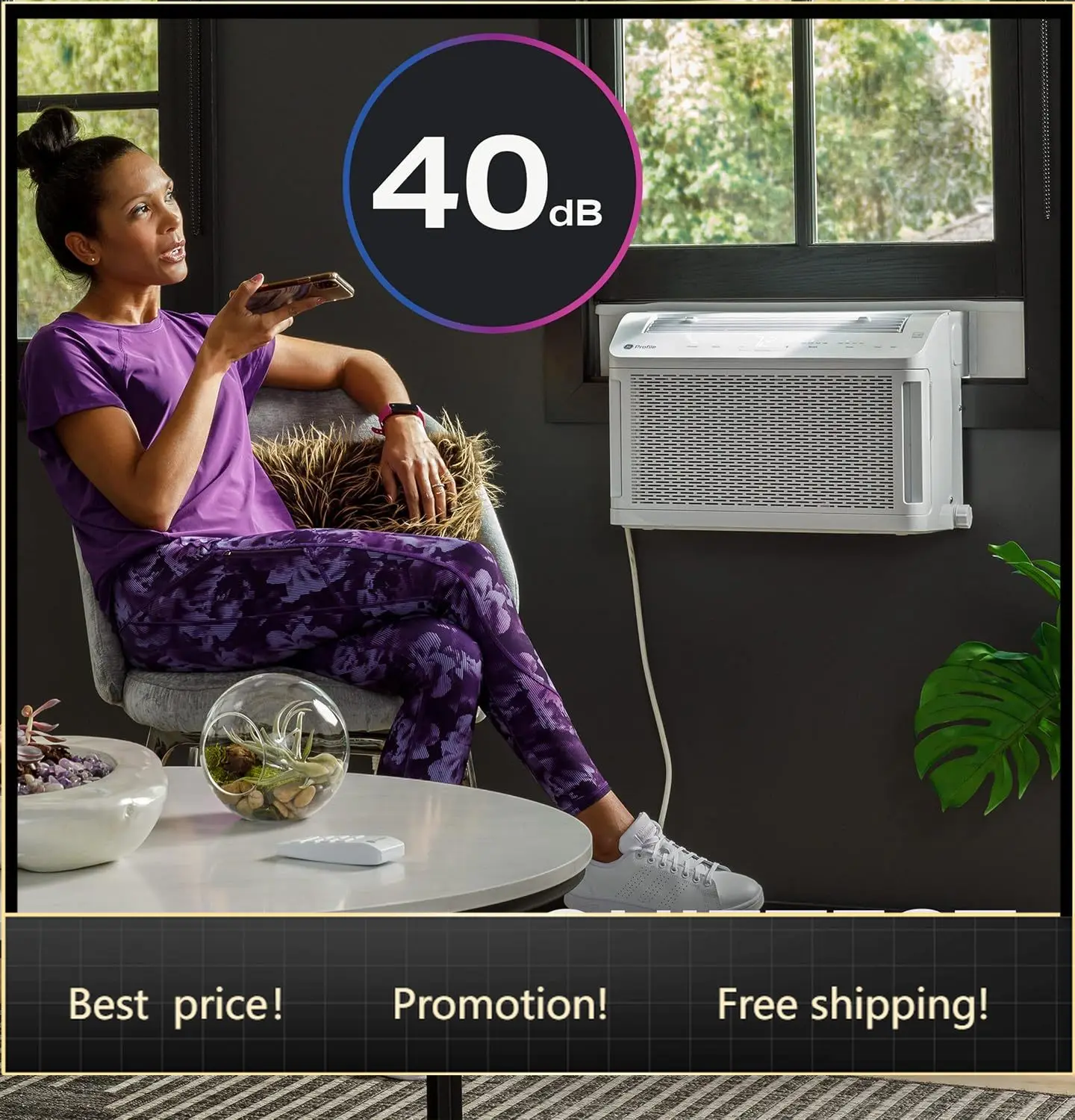 BestsellerGE ClearView Inverter Window Air Conditioner Unit, 12,200 BTU, Energy Efficient Cooling up to 550 sq ft., Ultra Quiet,
BestsellerGE ClearView Inverter Window Air Conditioner Unit, 12,200 BTU, Energy Efficient Cooling up to 550 sq ft., Ultra Quiet,